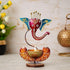 Handpainted Ganesha Metal Tealight Candle Holder