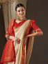 Vasthrlay Women'S Woven Design Ethnic Motif Georgette Kanjeevaram Saree With Unstiched Blouse Piece