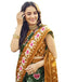 Vasthrlay Womens Printed Unstitched Maroon Saree