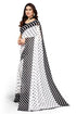 Vasthrlay Georgette Printed Zhilmil Black N Free Ethnic Wear