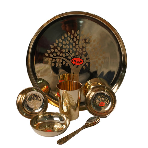 Pure Kansa Dinner Set, 6 Pieces set of 1