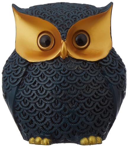 Modern Classy Happy Owl Resin Art Figure Showpiece