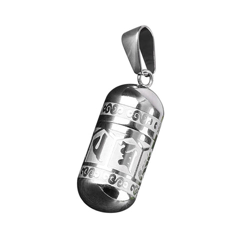 Engraved Openable Creative Perfume Bottle Memorial Urn Pendant Necklace