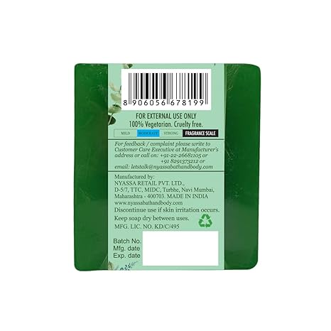 Nyassa Eucalyptus and Spearmint Handmade Natural Bathing Soap