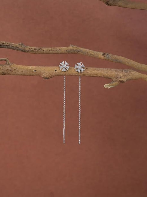 CLARA 925 Sterling Silver Drop Earrings