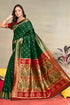 Vasthrlay Kanjivaram Chand Paithani Rama Pink Saree With Blouse Piece