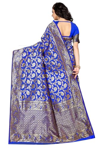 Vasthrlay Kanjivaram Banarasi Kanchipuram Wedding Saree With Blouse Piece