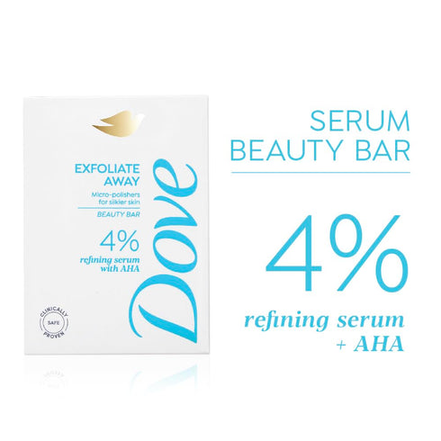 Dove Exfoliate Away Serum Beauty Bar