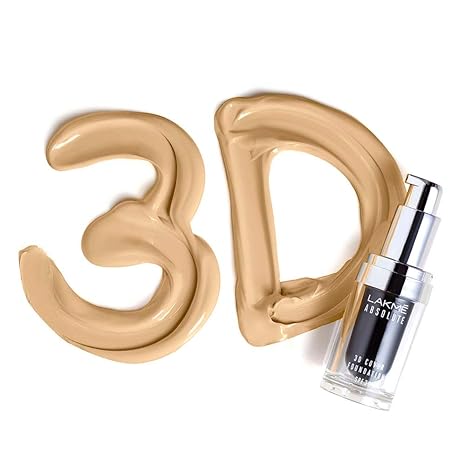 Lakme Absolute 3D Cover Foundation | Warm Creme 15 ml