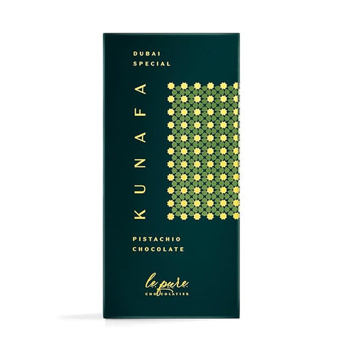 Le Pure Pistachio Premium Kunafa Chocolate Bar