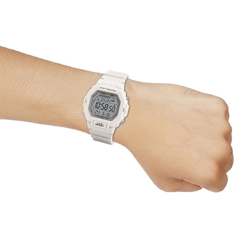Casio Unisex Resin Digital White Dial Watch-Lws-2200H-8Avdf Band Color-White