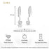 CLARA 925 Sterling Silver Drop Earrings Orsola