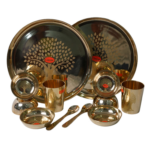 Pure Kansa Dinner Set, 6 Pieces (Pack of 2)