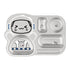 Stainless Steel Plate for Kids with 3 Compartments