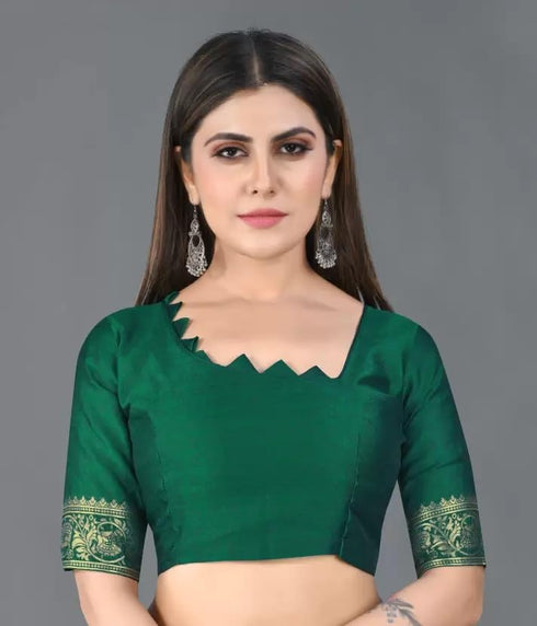 Vasthrlay Kanjivaram Unstitched Saree