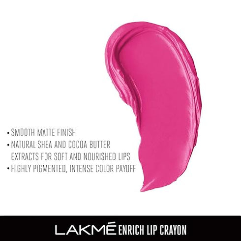 Lakme Enrich Lip Crayon | Pink Burst