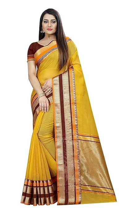 Vasthrlay Women's Cotton Premium Friendly Saree