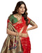 Vasthrlay Paithani Kanjivaram Unstitched Red Saree