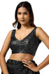 Vasthrlay Black Stones Sequins