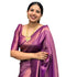 Vasthrlay Purple Banarasi Saree