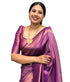 Vasthrlay Purple Banarasi Saree