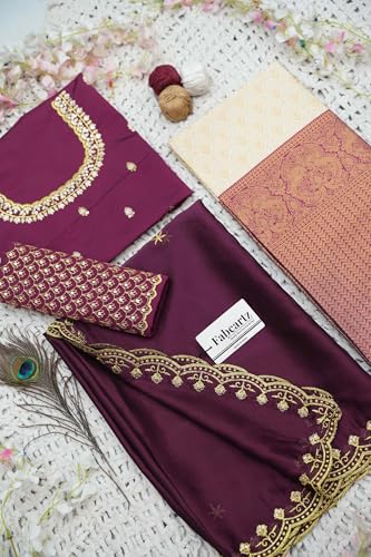 Vasthrlay Unstitch South Indian Half Saree Lehenga Choli For Women | Gt132