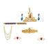 Krishna Kanha Krishnaleela Fancy Dress Costume for Kids, Pack of 8 (Dhoti, Bansuri, Mukut, Patka, Kundal, Belt, Mala, Bajuband)