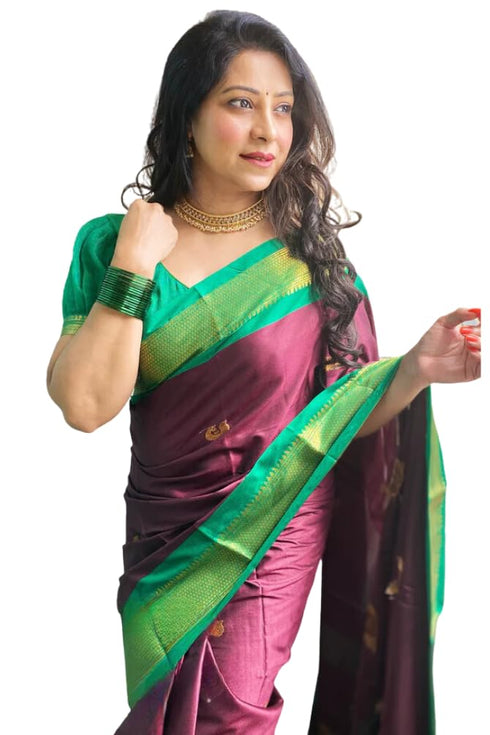 Vasthrlay Kanjivaram Lichi Blouse Ethnic Wear