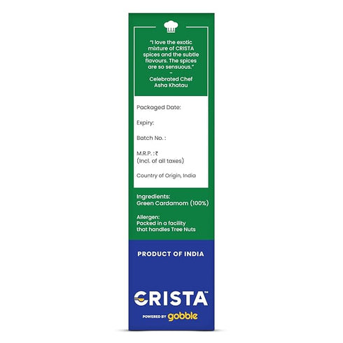 CRISTA 100gm Whole Green Cardamom | Elaichi