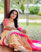 Vasthrlay Banarasi And Kanjivaram Soft Pink Saree Silk Black Traditional Saree With Rich Pallu & Weaving Border With Unstitched Jacquard Woven Blouse Piece Pink Saree
