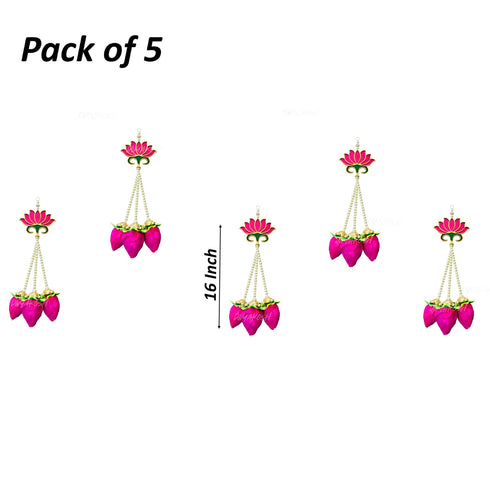 Lotus Buds Hanging | Pooja Room Decoration Items
