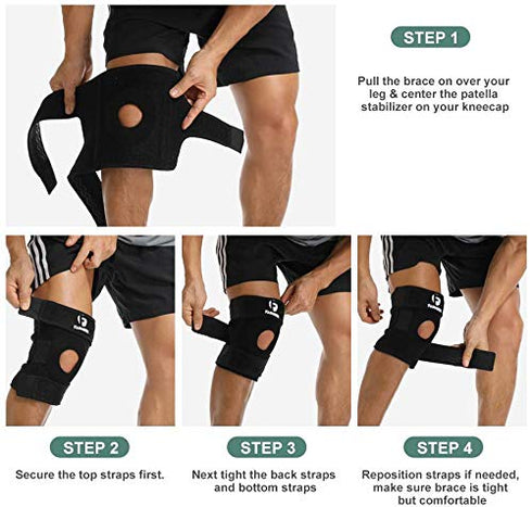 Knee Support Open Patella | Breathable Knee Cap Brace for Arthritis Pain Relief | Sports for Men And Women