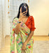 Vasthrlay Light Green Georgette Unstitched Saree