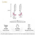 CLARA 925 Sterling Silver Drop Earrings Butterfly