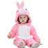 BRANDONN Unisex Baby Flannel Jumpsuit Pan