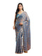 Vasthrlay Orange Unstitched Saree