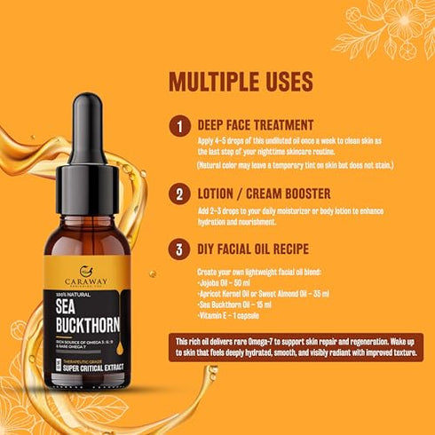 Caraway Sea Buckthorn Oil | Facial oil for face dry & sensitive skin