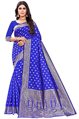 Vasthrlay Banarasi Kanjivaram Wedding Paithani Saree With Blouse Piece