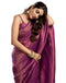 Vasthrlay Kanjivaram Banarasi Unstitched Maroon Saree