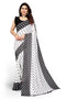 Vasthrlay Georgette Printed Zhilmil Black N Free Ethnic Wear