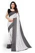 Vasthrlay Georgette Printed Zhilmil Black N Free Ethnic Wear