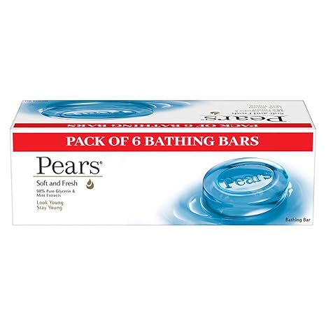 Pears Soft & Fresh Bathing Soap Bar 125g