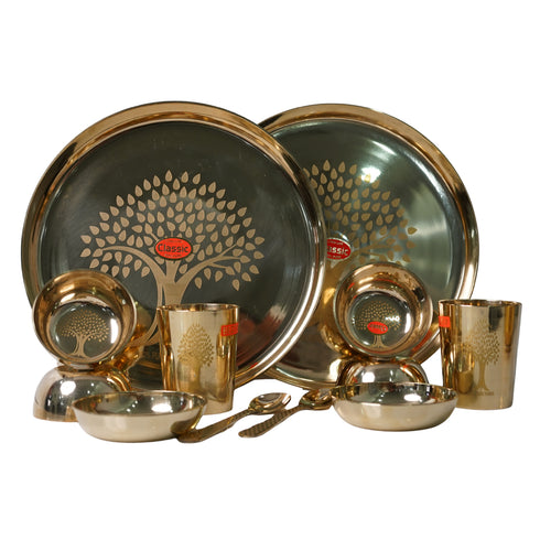Pure Kansa Dinner Set, 6 Pieces (Pack of 2)