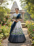 Vasthrlay Indian Traditional Kanjivaram Half Saree Silk Lehenga Choli
