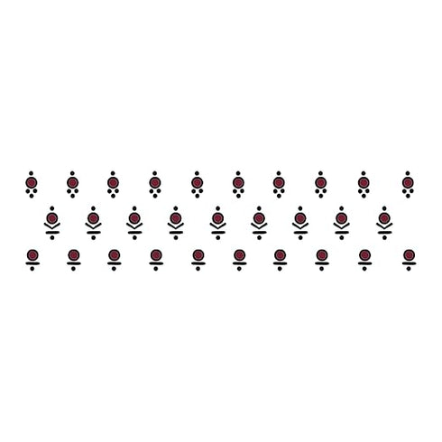 Comet Busters Maroon Abstract Design Bindis