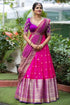 Vasthrlay Embellished Semi Stitched Lehenga Choli Pink Half Saree