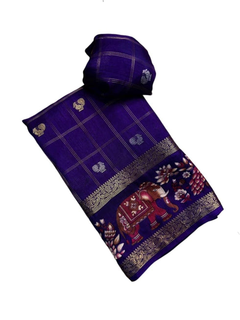 Vasthrlay Kalamkari Tussar Saree