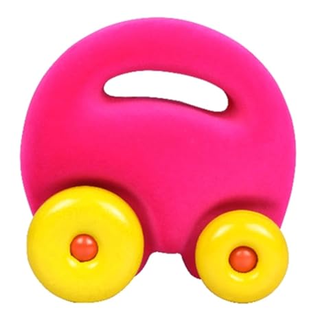 Rubbabu Grab’em Pink Mascot Car | Push & Pull Toy
