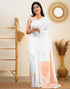 Vasthrlay Womens Jacquard Unstitched Lavender Saree