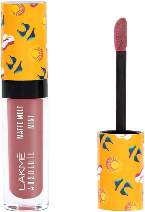 Lakme Absolute Matte Melt Mini Liquid Lip Colour Nude Umbrella Velvet